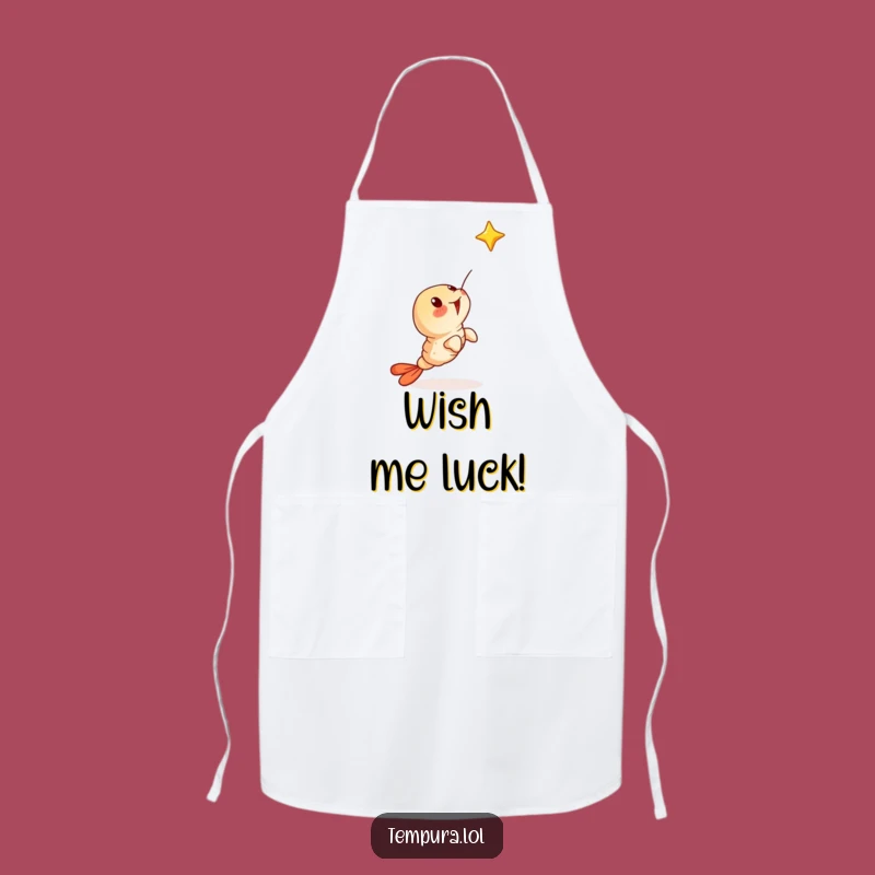Funny Surprised Tempura Shrimp Apron - Cook with Wonder, the Ultimate Funny Gift