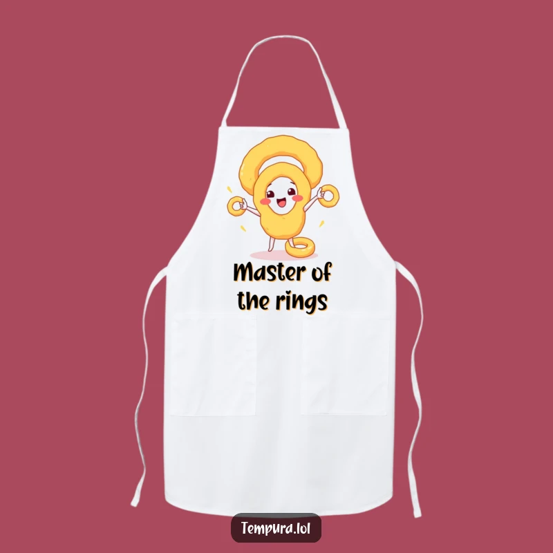 Funny Onion Ring Juggler Apron: Hilarious Kitchen Wear for Food Lovers