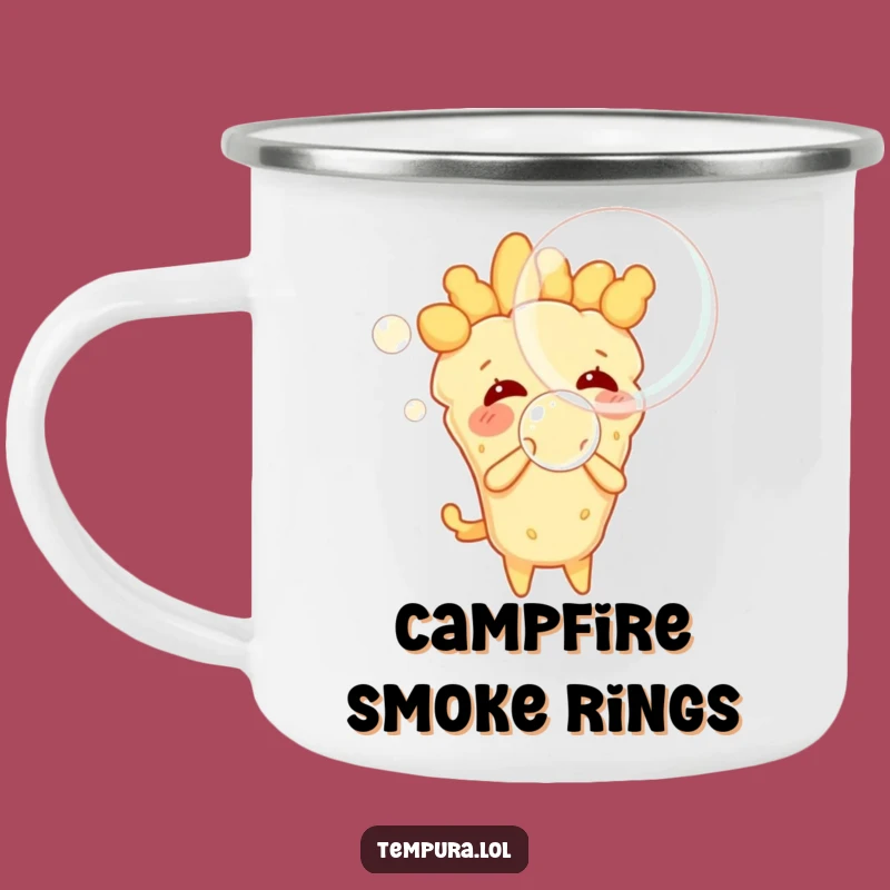 Funny Tempura Bubble Blowing Camping Mug - Adventure Fuelled by Laughter