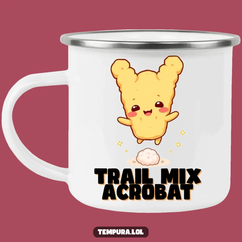 Funny Tempura Rice Ball Camping Mug: Fuel Your Adventures with Fun