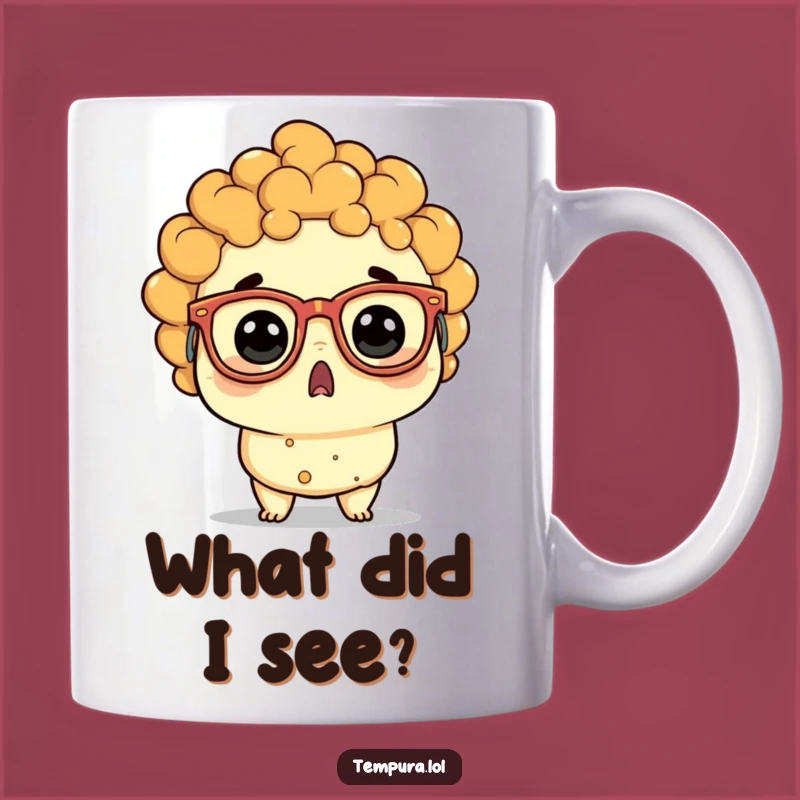 Funny Surprised Tempura Mug - Silly Glasses Make a Hilarious Gift