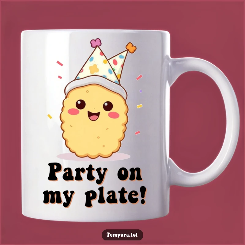 Funny Tempura Party Pal Mug: A Hilarious Gift for Celebrations and Joy