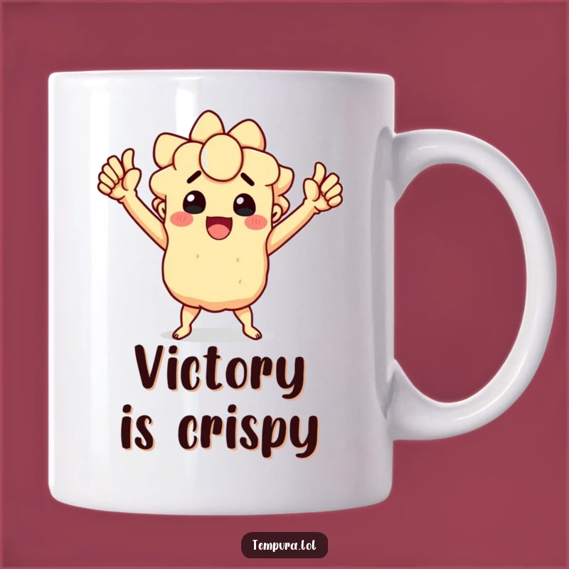 Funny Triumphant Tempura Mug - Celebrate Victories with Humor, a Perfect Funny Gift