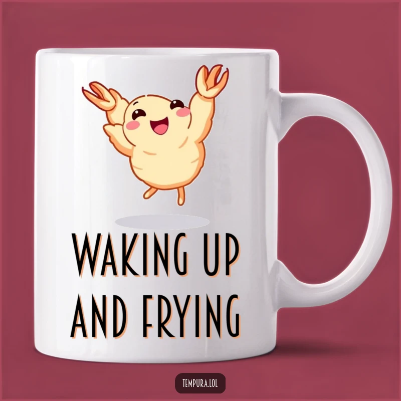 Funny Dancing Shrimp Mug: Joyful Legs - Hilarious Foodie Gift