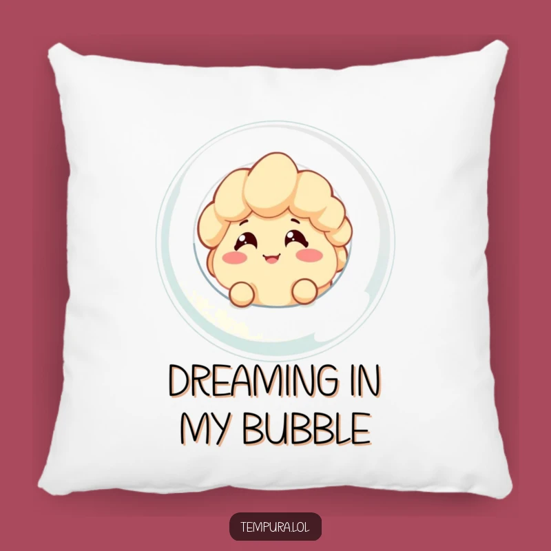 Funny Tempura Bubble Peek Pillow: Cozy Character Cushion for Comfy Laughs