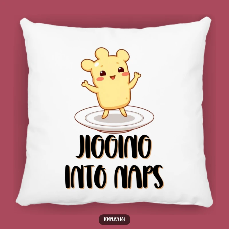 Funny Cozy Dancing Tempura Pillow: Joyful Jigging Cushion, Plate Fun, Soft Funny Gift