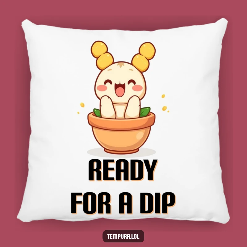 Funny Jumping Tempura Pillow: Cozy Comfort with Foodie Fun