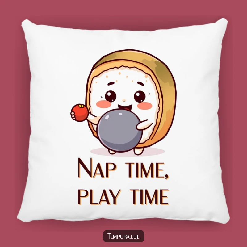 Funny Kawaii Sushi Roll Pillow: Cozy Comfort Meets Cute Comedy