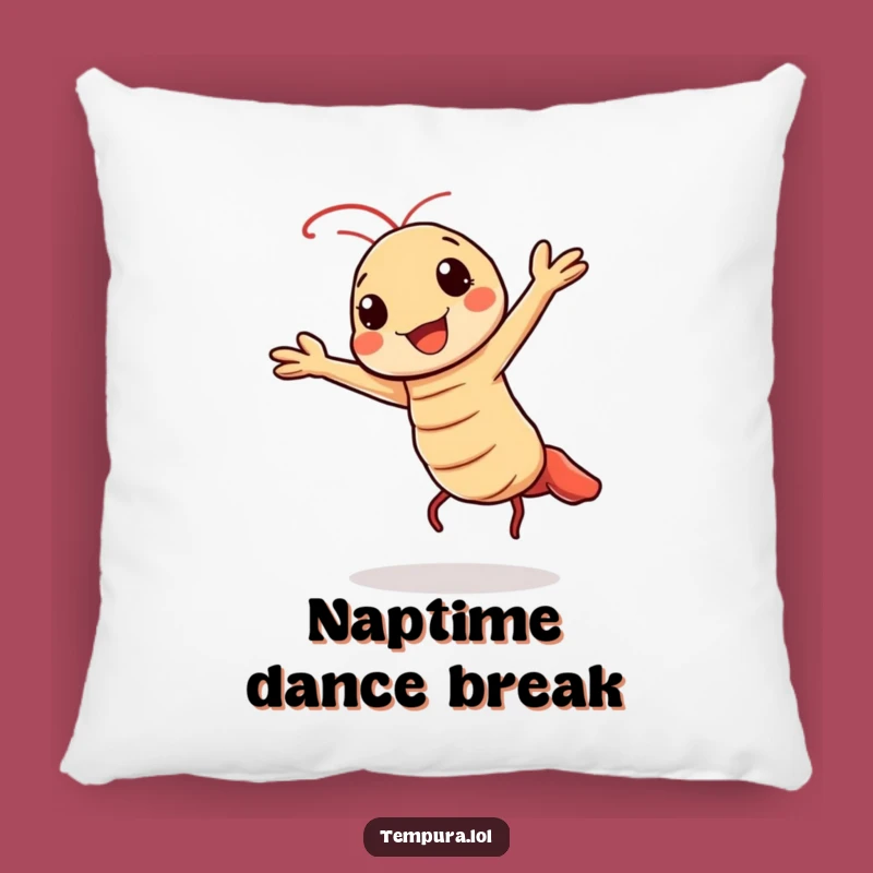 Funny Kawaii Tempura Dance Pillow: Cozy Comfort with a Cheerful Shrimp