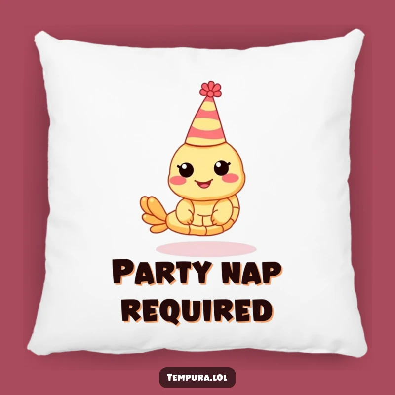 Funny Party Shrimp Tempura Pillow: Comfy Cushion for Festive Fans Gift