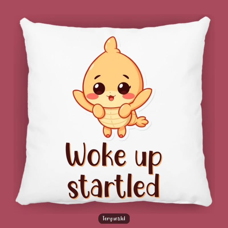 Funny Surprised Shrimp Pillow: Tempura Comfort, Perfect Decorative Funny Gift