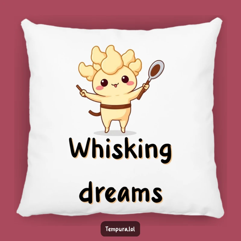 Funny Tempura Juggling Pillow: Cozy & Humorous Kitchen Cushion, Perfect Gift