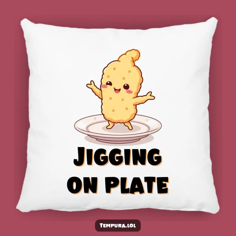 Funny Tempura Jigging Pillow: Cozy & Humorous Food Cushion, Perfect Gift