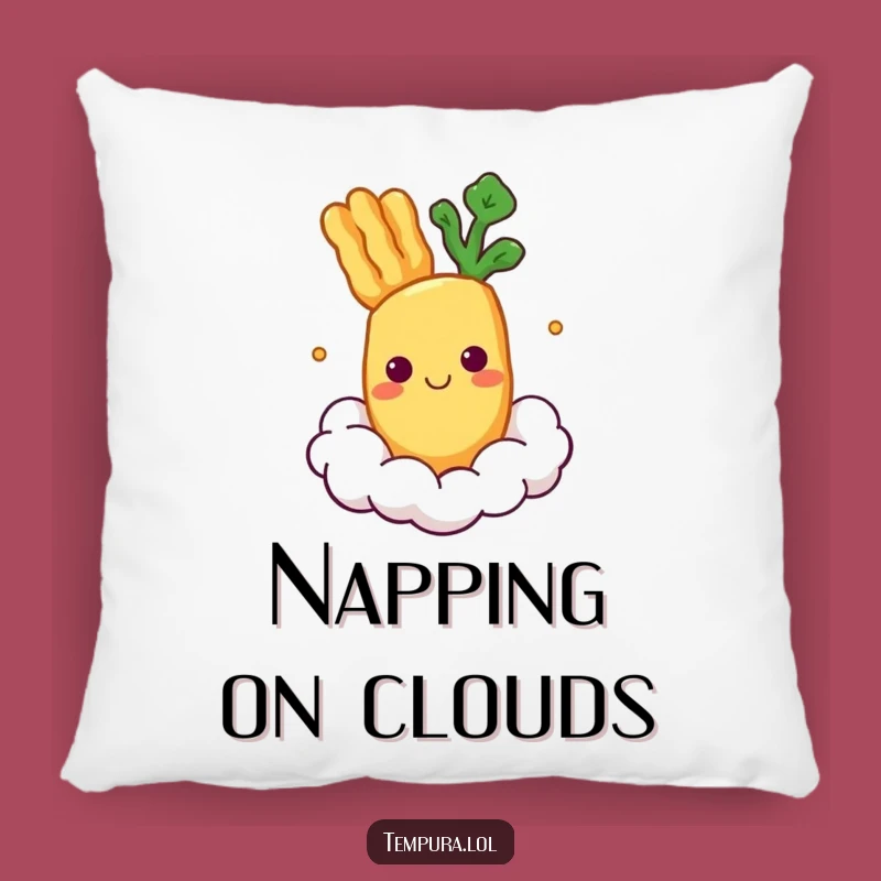Funny Floating Tempura Veggie Pillow: Cozy Comfort and Serenity