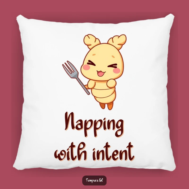 Cozy Funny Tempura Shrimp Pillow: Soft & Mischievous Decor Gift