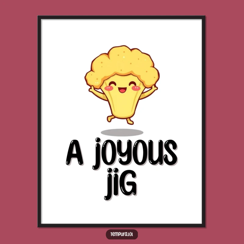 Funny Tempura Broccoli Digital Art - Instant Joyful Veggie Decor