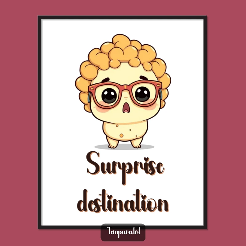 Funny Tempura Surprise Digital Art - Instant Whimsy for Your Walls