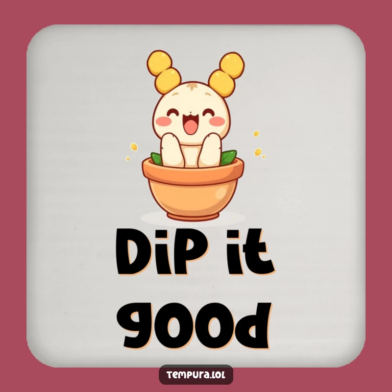 Funny Jumping Tempura Coaster: Protect Surfaces with Foodie Fun