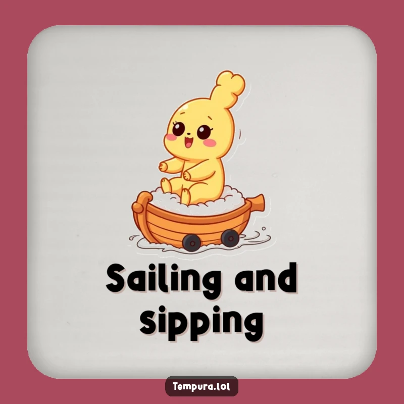 Funny Tempura Sushi Rider Coasters: Protect Your Table with Foodie Fun!