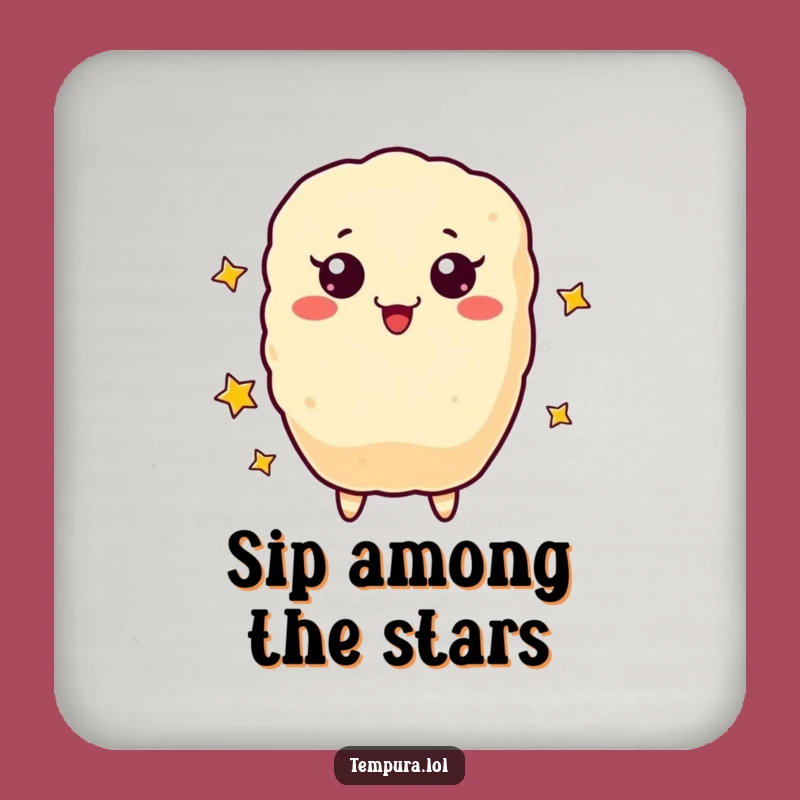 Funny Tempura Star Juggler Coaster Set: Protect Surfaces with Cosmic Laughs