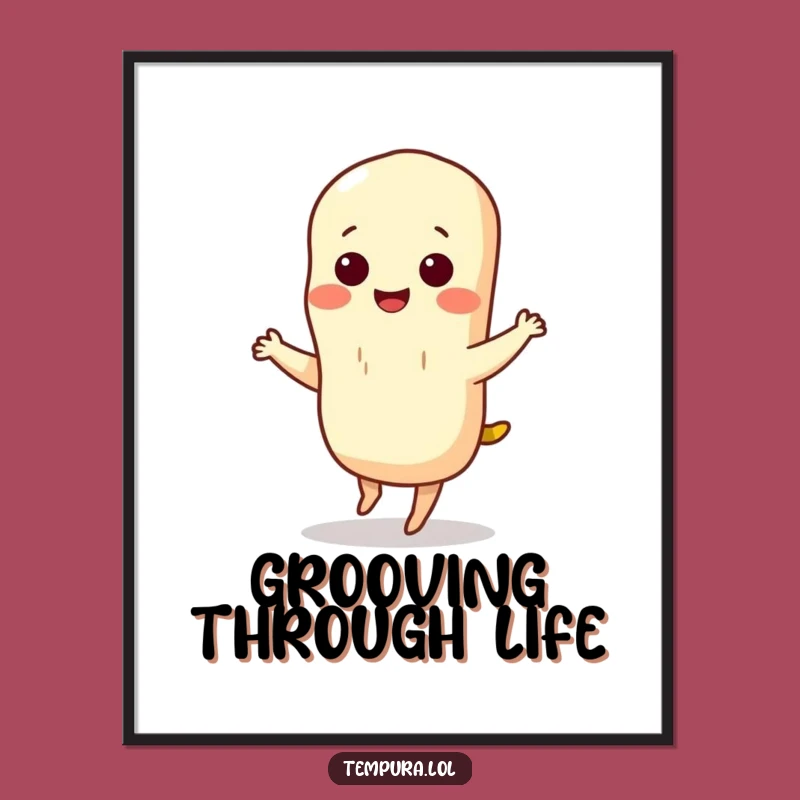 Funny Tempura Dance Poster: Hilarious Wall Art for Kitchens and Fun Spaces