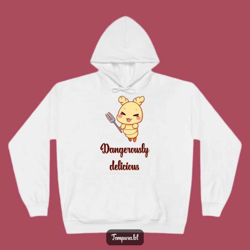 Cozy Funny Tempura Shrimp Wink Hoodie: Warm & Mischievous Gift