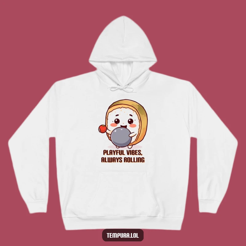 Cozy Funny Kawaii Sushi Roll Hoodie: Warmth Meets Whimsy