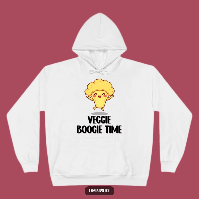 Cozy Funny Tempura Broccoli Hoodie - Warm & Energetic Veggie Wear