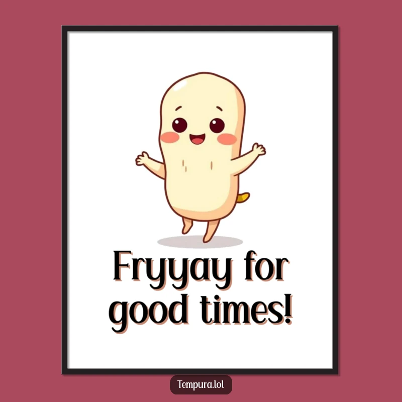 Free Printable Wall Art: Hilarious Tempura Dance for Your Quirky Home Decor