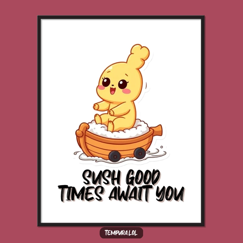 Sushi Adventure Tempura Free Printable Wall Art - Funny Downloadable Decor