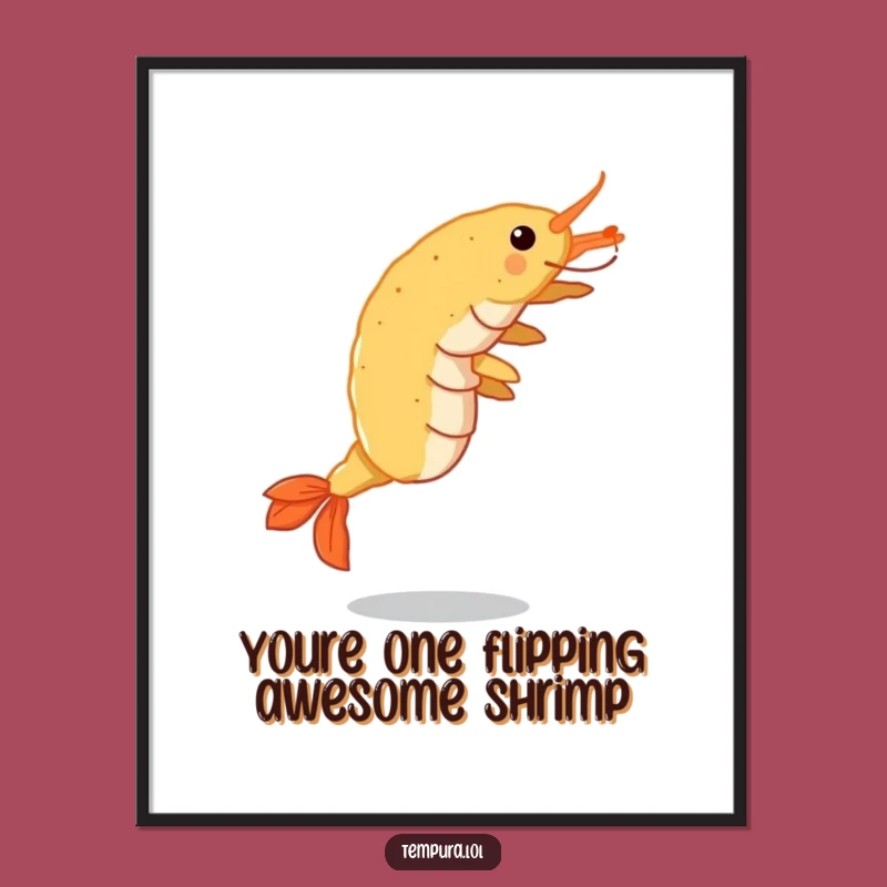 Free Printable Wall Art: Tempura Shrimp Cartwheel Action