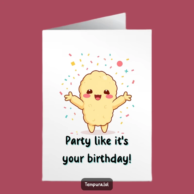 Free Printable Birthday Card: Confetti Tempura Hug, Festive Downloadable Gift