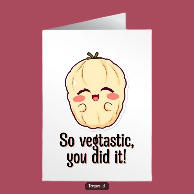 Free Printable Card: Glee Veggie Tempura Congrats! Funny Downloadable Celebration