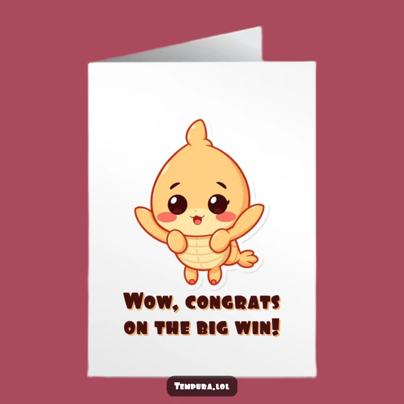 Free Printable Congrats Card: Shocked Tempura Shrimp