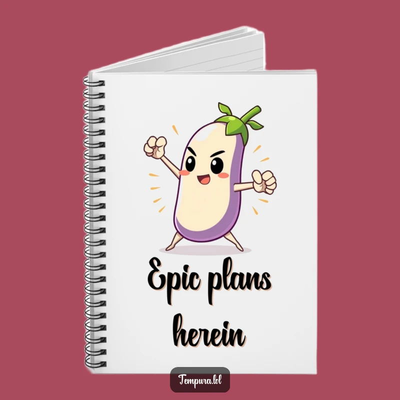 Funny Heroic Tempura Eggplant Notebook: Dramatic Journal Gift
