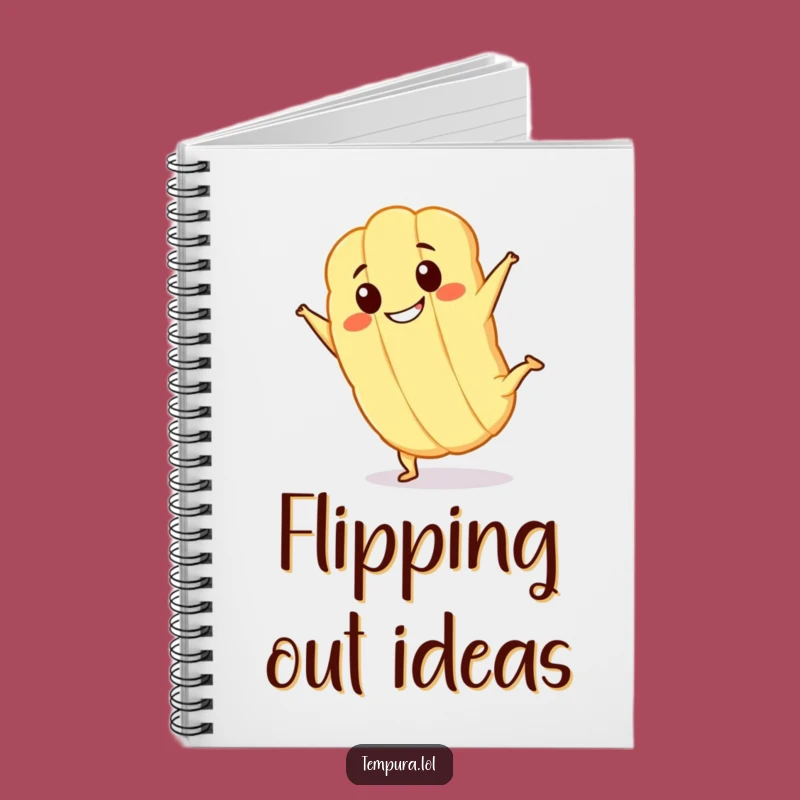 Funny Kawaii Tempura Cartwheel Notebook: Lined Journal for Happy Thoughts