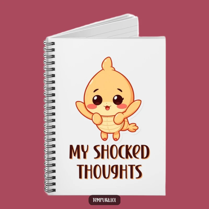 Funny Surprised Shrimp Notebook: Tempura Expression, Perfect Journal Funny Gift