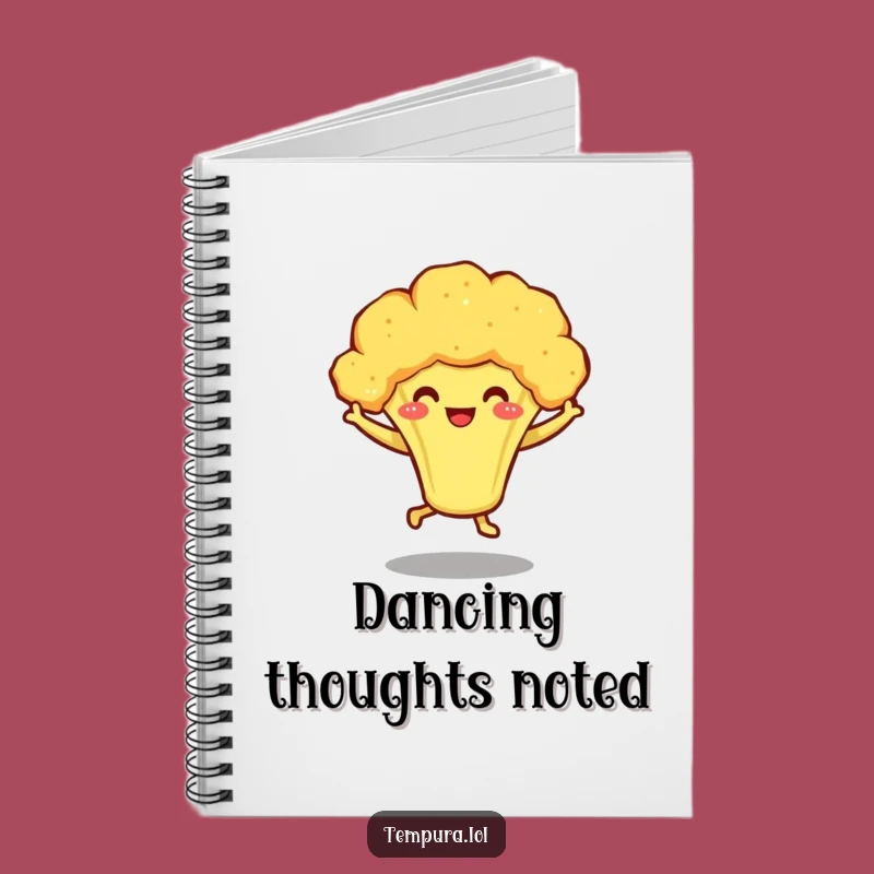 Funny Tempura Broccoli Notebook - Jot Down Ideas with a Dance