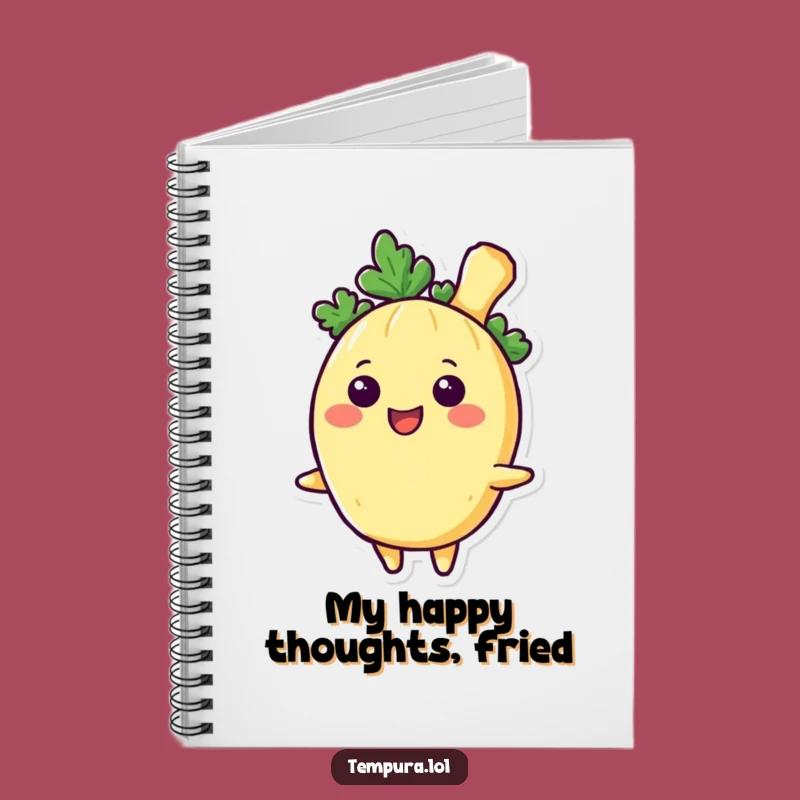 Funny Tempura Veggie Smile Notebook: Jot Down Ideas with Cheerful Flair