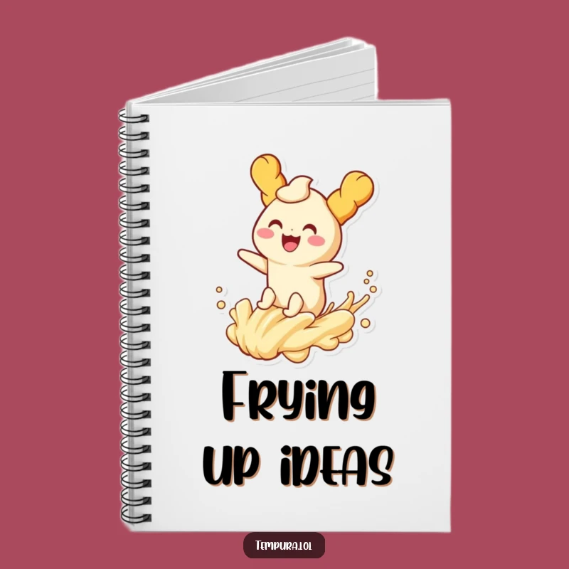 Funny Tempura Wave Rider Notebook: Lined Journal for Fried Character Batter Adventures