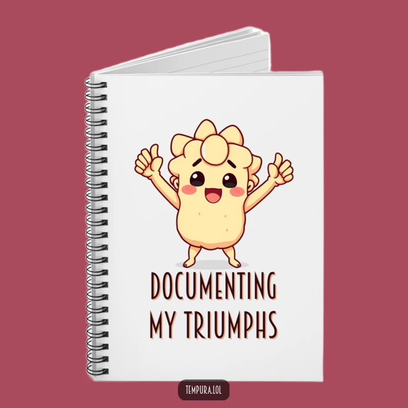 Funny Triumphant Tempura Notebook - Record Your Wins, an Excellent Funny Gift