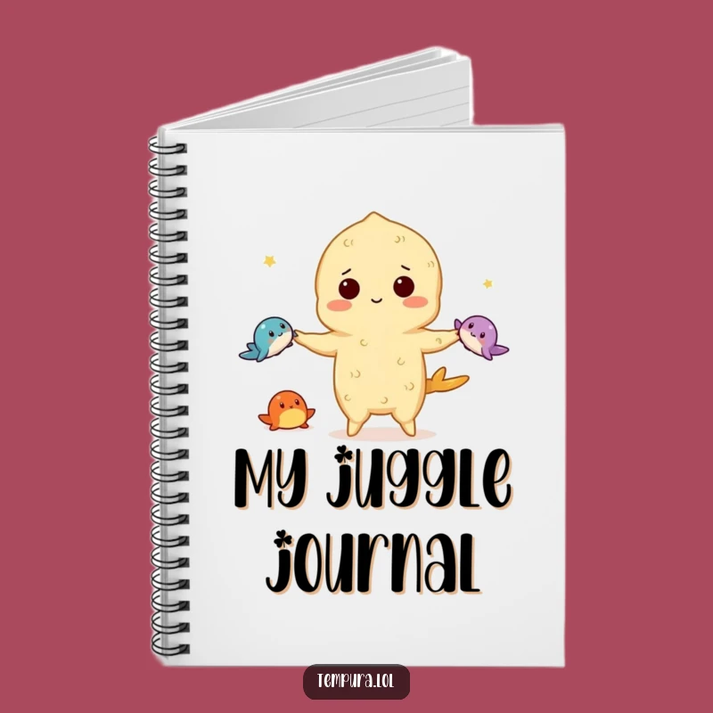 Funny Juggling Tempura Notebook: Capture Your Ideas with Flair