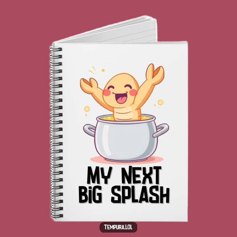 Funny Tempura Shrimp Leaping Notebook: Jot Down Ideas with Culinary Fun!