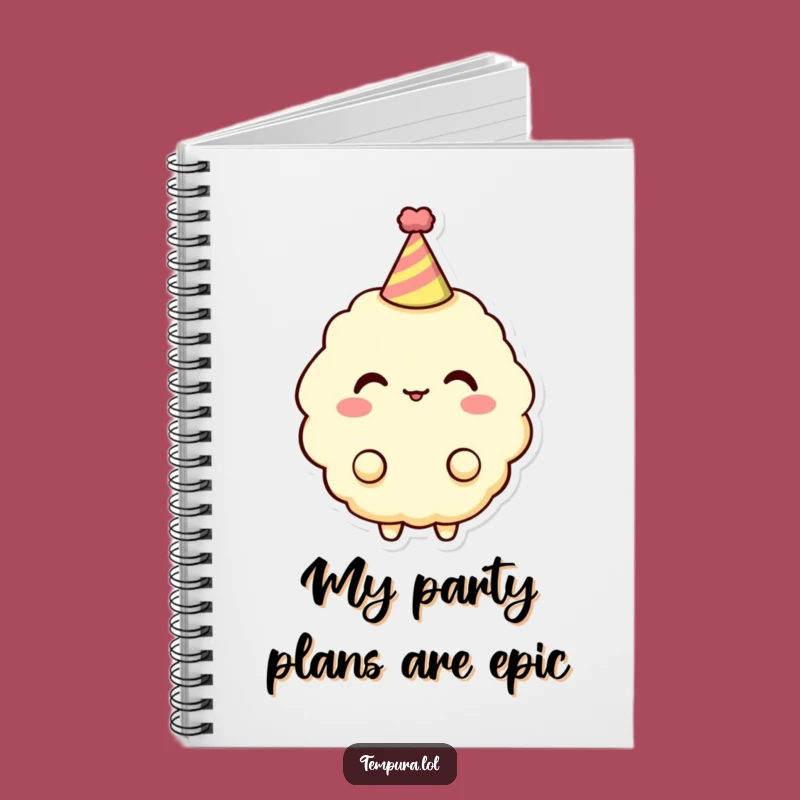 Funny Tempura Party Notebook: Hat Journal, Humorous Gift