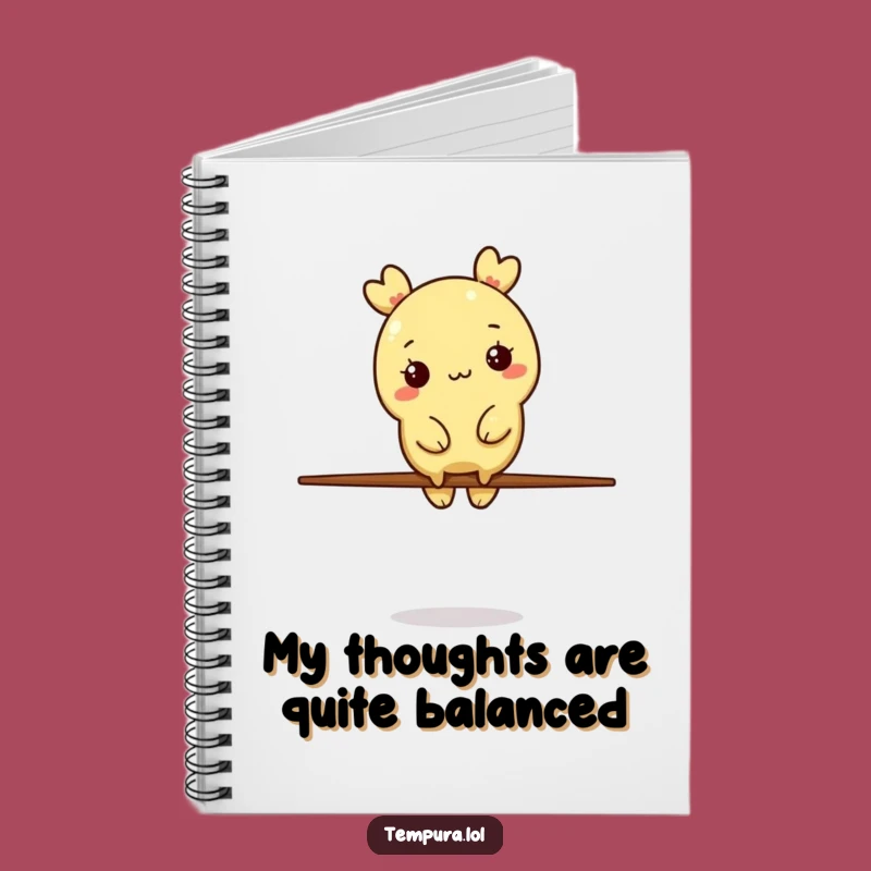 Funny Tempura Balance Notebook: Chopstick Journal, Humorous Gift