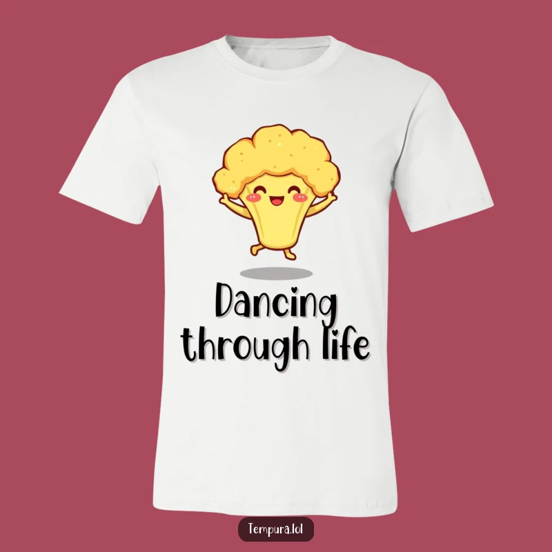 Funny Tempura Broccoli Dance Shirt - Happy Veggie Character Tee
