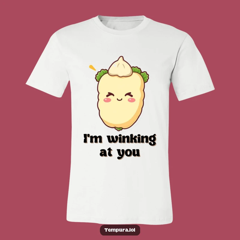 Funny Winking Tempura Vegetable T-Shirt - Cool and Hilarious Casual Wear