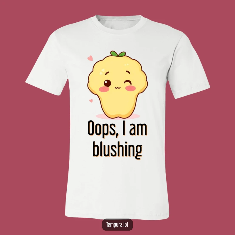 Funny Surprised Sweet Potato Tempura T-Shirt - Cute and Hilarious Foodie Apparel
