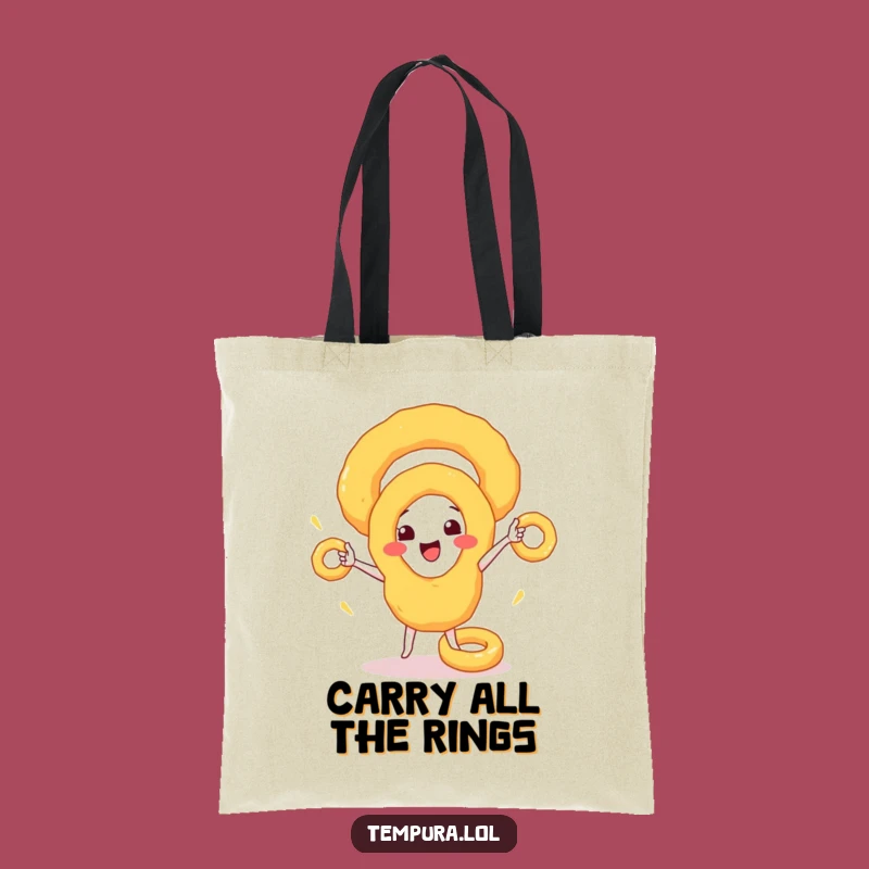 Funny Onion Ring Juggler Tote Bag: Chic & Hilarious Food Accessory