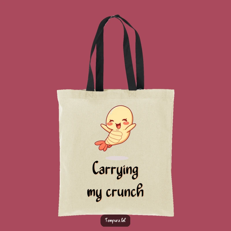 Funny Jumping Tempura Shrimp Tote Bag: Carry Your Laughs in Style, Great Gift